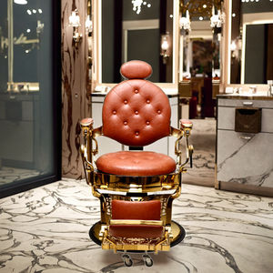 <span class=keywords><strong>2025</strong></span> Golden Luxury Beauty Hair Salon Barbear Barbeiro Cadeira Hidráulica Saloon Cadeira Salão Móveis Styling Cadeira - Product Image 1