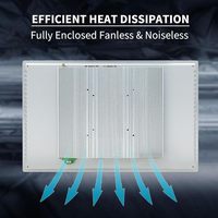 Nouvel écran tactile capacitif multi-touch industriel de 15,6 pouces, moniteur PC embarqué sous Windows 11, écran IP65, affichage tactile 10 points, usage professionnel