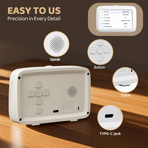 <span class=keywords><strong>Sveglia</strong></span> Digitale da Tavolo con Grandi Cifre, <span class=keywords><strong>5</strong></span> Allarmi, Promemoria per 3 Pillole, Display Multicolore, USB, in Plastica, Elettronica per Camera da Letto - Product Image 6
