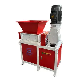 Máquina trituradora de madeira para plástico/paletes de eixo duplo de alta eficiência