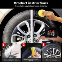 Crème de brillance pour pneus de voiture du fabricant, 150g, en vrac, pâte de brillance pour pneus, mousse de brillance longue durée, cire noire pour pneus