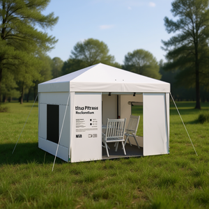 Carpa Desplegable Ting Pitras de 9.7 x 9.7, Toldo de Poliéster de una Sola Capa, Fácil de Instalar, Refugio para Exteriores - Product Image 2