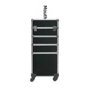 Estuche de tren de maquillaje rodante Estuche organizador de maquillaje de viaje 4 en 1 con estuche de tren de maquillaje clave <span class=keywords><strong>para</strong></span> estilista de manicura Estética - Product Image 4