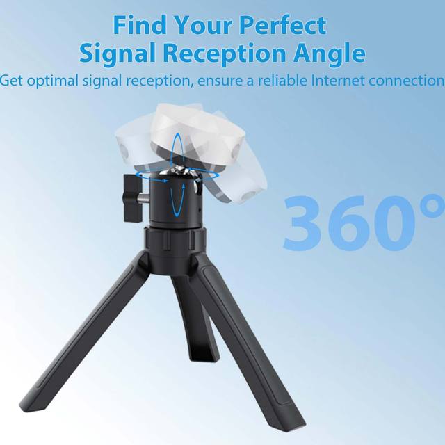 Heavy Duty Universal Starlink Mini Tripod Stand Anti-Slip Stable Base Adjustable Angle Satellite Mounting Kit with Ball Head