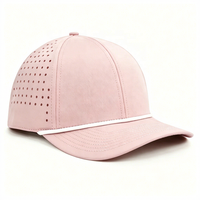Casquette de baseball personnalisée avec logo brodé 3D, découpe laser, perforations hydro-étanches, respirante, pour homme, idéale pour le golf en extérieur