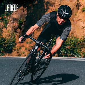 <span class=keywords><strong>LAMEDA</strong></span>-Conjunto de Jersey y pantalones cortos de ciclismo, equipo profesional, color verde, personalizado, Popular - Product Image 2