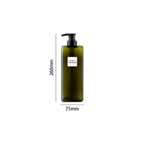 Grand distributeur en plastique de 1000ml pour salle de bains d'hôtel bouteille pulvérisateur à pompe pour lotion gel douche désinfectant pour les mains détergent à lessive