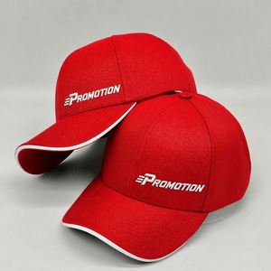 Casquette de baseball structurée à 6 panneaux en sergé avec broderie de logo personnalisée OEM, casquette snapback pour sports de plein air, promotion d'équipe, couvre-chef promotionnel - Product Image 1