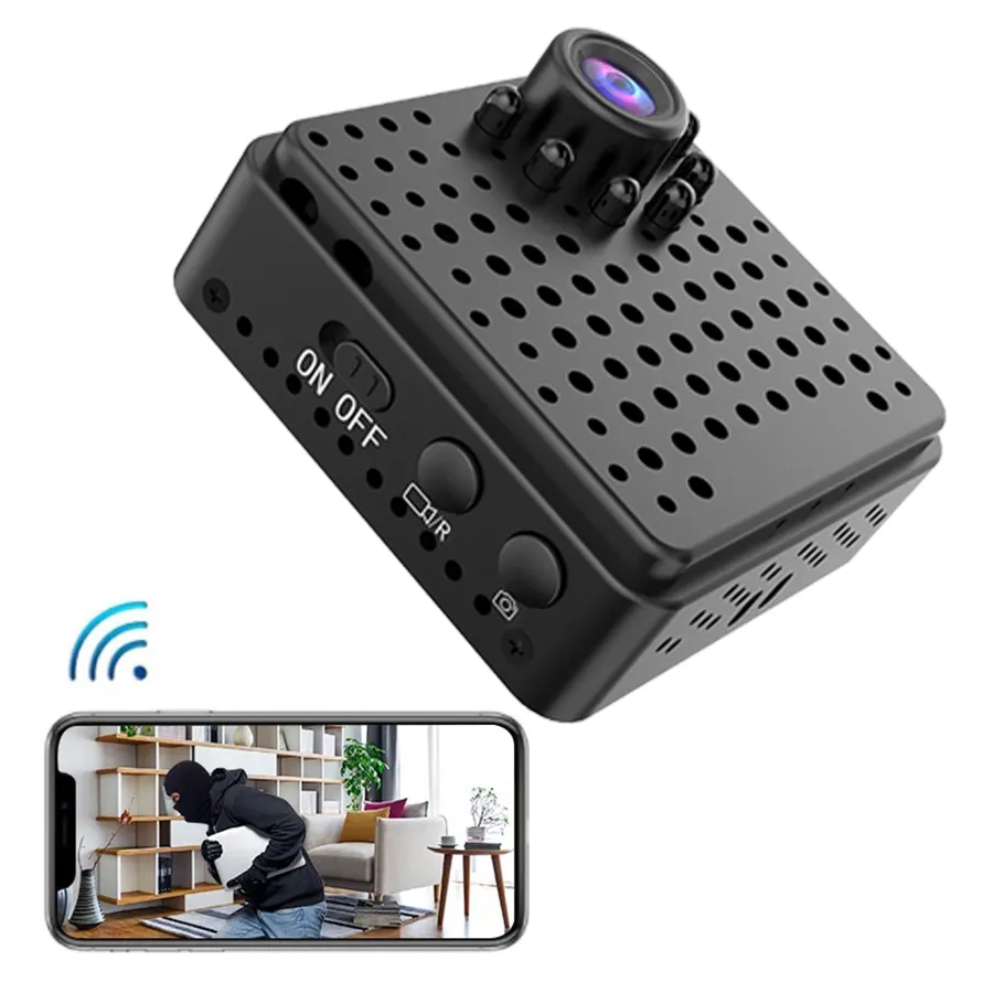 New W18 Mini Camera WiFi Home Security IP 1080p HD Camera support Motion Detection W18 mini night vision camera with spot light