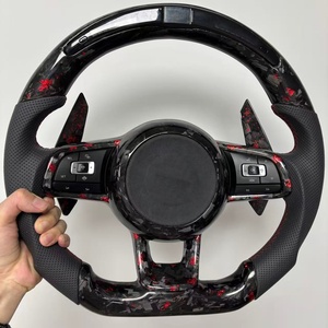 Volante de Fibra de Carbono Modificado para VW CC Golf 6 7 Sagitar Magotan Passat gti GTD GTS GTE GLI <span class=keywords><strong>Polo</strong></span> R-<span class=keywords><strong>Line</strong></span> Jetta - Product Image 1