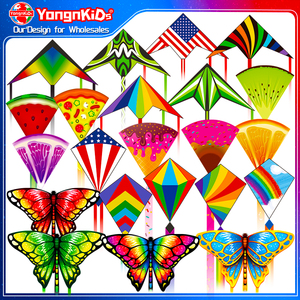 Cerfs-volants volants bon marché en gros divers animaux imprimés de fruits pour enfants <span class=keywords><strong>mini</strong></span> jouets de sport faciles à voler cerfs-volants pour enfants en plein air - Product Image 1