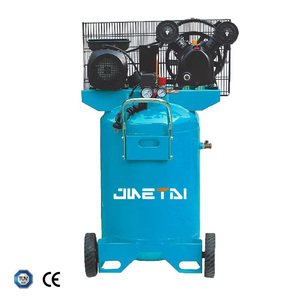 100L 8BAR Lubricated Piston Air <b>Cooled</b> Mute Large Capacity Portable Vertical Industrial Customizable Belt Air Compressor - Product Image 1