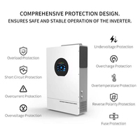 Inversor Híbrido Shuoyi de 3.5kW-11kW Fuera de Red MPPT 24V 48V, Onda Sinusoidal Pura con WiFi y Compatible con Baterías de Litio para el Hogar