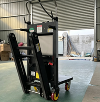 Chariot Élévateur Électrique Certifié CE pour Escaliers, Capacité de Charge 300 kg, Plateforme en Acier, Chariot à Palettes pour Monter les Escaliers