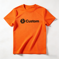 Vêtements de travail et sportifs personnalisés en polyester tricoté 100 % à motif œil-de-perdrix, imprimés sérigraphiés, séchage rapide, respirants, avec logo personnalisé, directement de l'usine