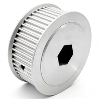 Poulie de distribution OEM en aluminium HTD 3M 5M 8M GT2 MXL XL T5 T10 AT5 S2M S5M, sur mesure, avec alésage carré, alésage hexagonal, alésage en D, alésage à rainure