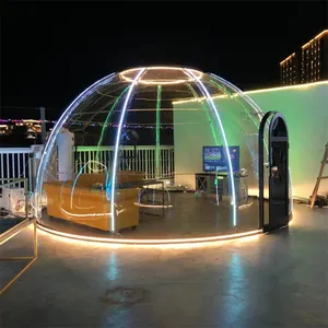全屋中国制造户外圆顶防水展览帐篷聚碳酸酯电脑圆顶屋