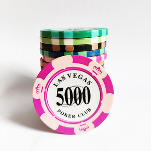 Poker Chips 40mm 3.2mm Thickness 14 Colors Durable For Card Games Chess <b>Entertainment</b> - Product Image 2