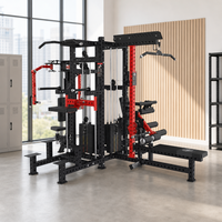 Nouvelle Conception Appareil de Musculation Commercial en Acier Mini Loader 4-en-1 Multi-Station à Poids Chargés par Broches pour Exercices des Jambes REYK 150kg