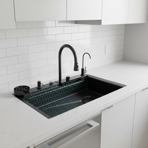 อ่างล้างจานสี่เหลี่ยมแบบมีขอบปิด HG183 สำหรับร้านกาแฟ ใช้งานได้หลากหลาย ผลิตจากสแตนเลส - Product Image 1