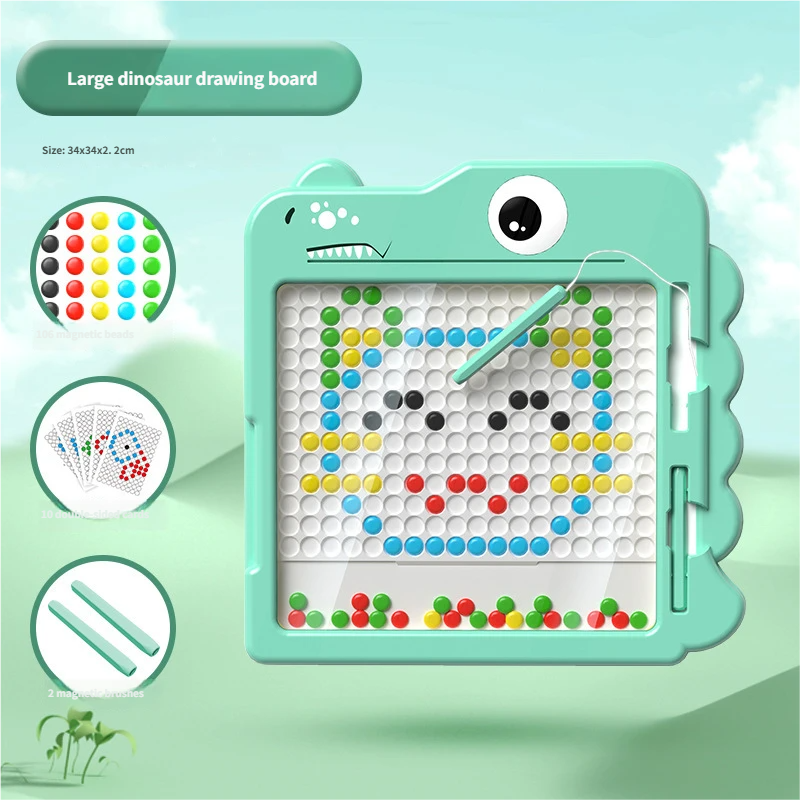 Nuova corda grande maca verde-dinosauro in confezione colorata