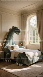 <span class=keywords><strong>Letto</strong></span> di dinosauro per camera dei bambini a tema con tessuto piccolo <span class=keywords><strong>singolo</strong></span> per bambini bambini bambino <span class=keywords><strong>letto</strong></span> xl per bambini con disegno cartone animato - Product Image 5