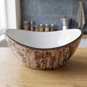 Brown Oval Shape Table Top Basin Lavabo Wholesale Ceramic Sink Art Table Top Wash Basin Matte Vessel Sink For Bathroom - Product Image 1