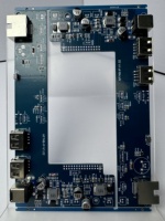 Fabrication par Contrat de PCBA pour Échosondeurs Marins, Service d'Assemblage SMT OEM avec Inspection BGA 3D AOI SPI de Précision par Reflow N2, Marque HTF