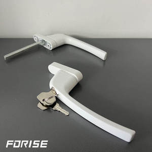 Poignée <span class=keywords><strong>de</strong></span> porte et <span class=keywords><strong>de</strong></span> fenêtre en alliage d'aluminium à base carrée, style minimaliste moderne, fixation par boulons traversants, vente en gros d'usine, <span class=keywords><strong>quincaillerie</strong></span> <span class=keywords><strong>de</strong></span> style export Moyen-Orient - Product Image 4