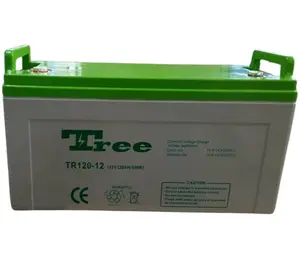 密封蓄电池12v 100ah 120ah酸高管状发光太阳能电池，带CE FCC MSDS证书