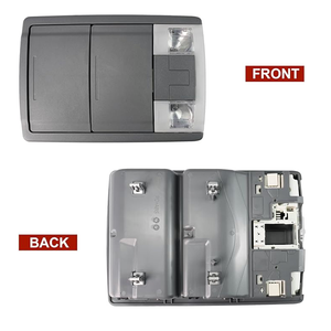 Console supérieure grise compatible avec Ford F250 F350 F450 F550 11-16, remplace 7L1A-13D776-C, ensemble d'éclairage intérieur de cabine et de rangement - Product Image 4