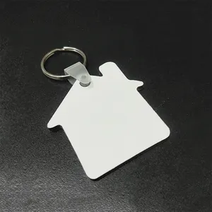 Sublimatie Houten Sleutelhanger Blanco Mdf Sleutelhanger Aangepaste Sleutelhanger Promotie Cadeau Sleutelhanger