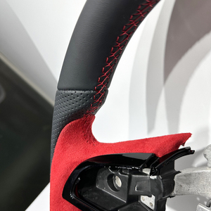 Volante Sportivo in Pelle Nera e Rossa per Pontiac G8 Holden VE HSV SSV Commodore, Vendita Diretta dalla Fabbrica - Product Image 5