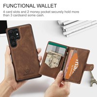 Étui magnétique intelligent à fermeture automatique pour Samsung Galaxy S20 S21 S22 S23 Ultra NOTE 20 ULTRA 10+ Housse portefeuille en cuir
