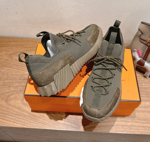 Zapatillas Deportivas con Suela Gruesa y Malla Transpirable, Diseño de Colores Mixtos, Cierre con Cordones, Punta Redonda, para Todas las Temporadas - Product Image 3