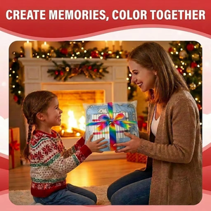 Manta de Navidad de Doble Capa para Colorear, con Forro de Sherpa Premium y Kit de 15 Marcadores Lavables - Product Image 6
