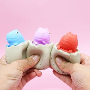 Popular Mixed Pack Dinosaur Egg <b>Squishy</b> Toy Instant Stress Relief for All Ages for Busy Days Made of Rubber - Product Image 2