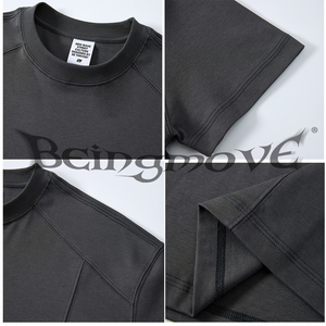 T-shirt Crop Top da Uomo di Alta Qualità, Personalizzabile con Logo, Asciugatura Rapida, Oversize per Sport e Palestra - Product Image 4