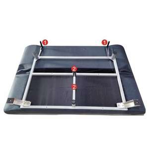 Moderno Sofá Cama Plegable de Madera Convertible e Inteligente para Pared, Muebles para Sala de Estar con Tapicería de Tela y Almacenamiento para Apartamento - Product Image 4