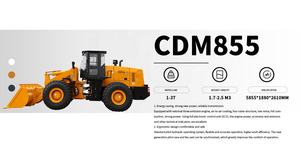 Cargadora de Ruedas CDM855 de 5 Toneladas de Marca Reconocida, Certificación EPA, Nueva Cargadora Frontal, Motor Weichai, Bomba, Cubo Central, Certificación CE - Product Image 6
