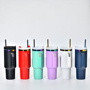 Thermos Magic Color Ion Plated Ice Bully de 40 oz de deuxième génération, nouveau modèle en acier inoxydable 304, tasse de voiture avec impression personnalisable - Product Image 4