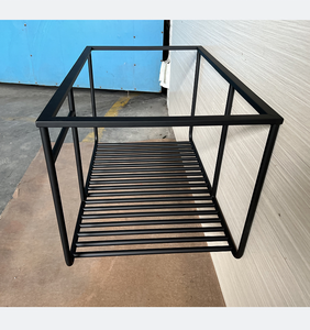 Waschtisch mit Unterschrank Industriedesign lavabo avec armoire de base bol de lavage design industriel comptoir <span class=keywords><strong>en</strong></span> <span class=keywords><strong>teck</strong></span> support <span class=keywords><strong>en</strong></span> acier - Product Image 6