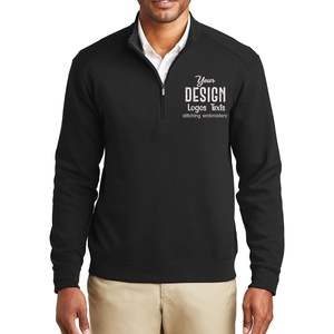 Men's Custom K807 2025 Interlock Quarter Zip up Personalized <b>Hoodies</b> & <b>Sweatshirts</b> with Embroidered Logo Texts <b>Promotional</b> - Product Image 1