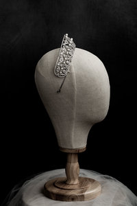 Diadème de mariée en cuivre de haute qualité avec perles et zircons cubiques, élégant style russe, bandeau de mariage pour mariées, concours de beauté, bal de promo, anniversaire - Product Image 2