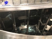 Cuve de mélange à double enveloppe en acier inoxydable sanitaire pour la brasserie et l'usine de sauces, avec fonctions de refroidissement et de chauffage CIP, pour le brassage de moût, les boissons et les sauces