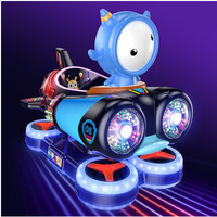 Nouveau Style épaissi Pp plastique vaisseau spatial Kiddie monte voiture électrique monnayeur Kiddie monte voiture