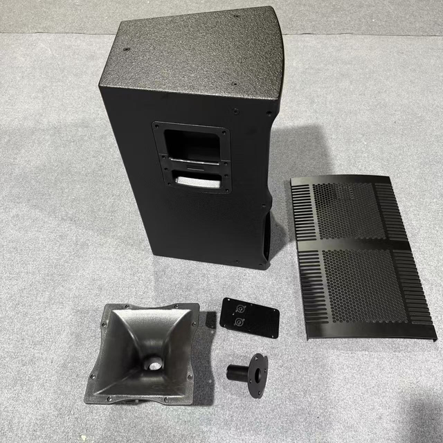 Professional 2-Way Line Array Audio Speaker 12-inch V12 Square Single-Ply Plywood MDF Cabinet 370x385x630mm (Empty)