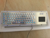 Clavier mécanique métallique étanche à 65 touches avec trackball ou pavé tactile ou rétro-éclairage