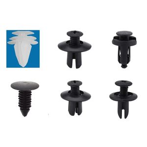 He26 100Pcs <b>Car</b> Plastic <b>Push</b> Type Retainer Clips For Bumper Fender Repair Kit - Product Image 4
