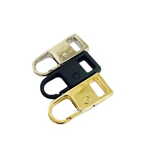 Tirador de cremallera metálico con bloqueo automático de 12x26.5mm para bolsos, deslizadores de aleación en oro, negro y bronce. - Product Image 5